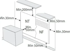 Nobø elradiator Front lav (NFK2N), lav model - 230V