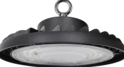 Nordtronic Highbay, 100W, 14.000lm, Ø218, mat sort, inkl. lyskilde og 2 meter kabel - ECOtech