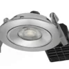 Nordtronic Low Profile DOB indbygningsspot, komplet inkl. driver, 5W, 2700K-3000K, børstet aluminium