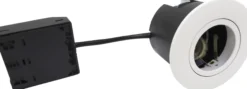 Nordtronic Quick Install G2 5-polet indbygningsspot, GU10, inden- og udendørs, mat hvid