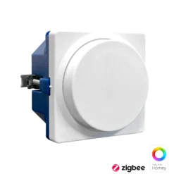 Nordtronic Rotary Dimmer Zigbee, LED drejelysdæmper til LK FUGA, 150W, Philips Hue, Homey, hvid