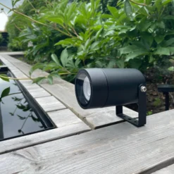 Nordtronic Spike, havespot på spyd, til træer, buske og blomsterbede, GU10 - mat sort
