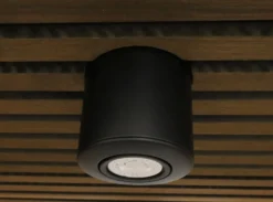 Nordtronic Surf Install påbygningsspot, GU10 (230V), rund, børstet alu