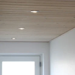 Nordtronic Uni Install indbygningsspot, GU10 (230V), rund, børstet alu