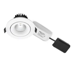Nordtronic Velia Tilt LED indbygningsspot 230V, 30° kip, IP44