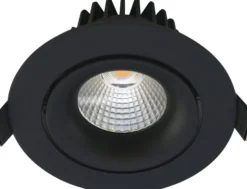 Nordtronic Velia Tilt LED indbygningsspot 230V, 30° kip, IP44