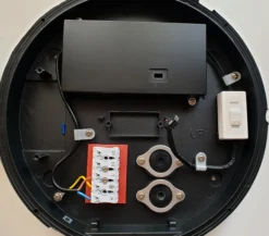 Nordtronic Zoe, udendørs LED væglampe / loftlampe, dæmpbar, sort