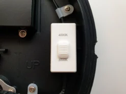 Nordtronic Zoe, udendørs LED væglampe / loftlampe, dæmpbar, sort