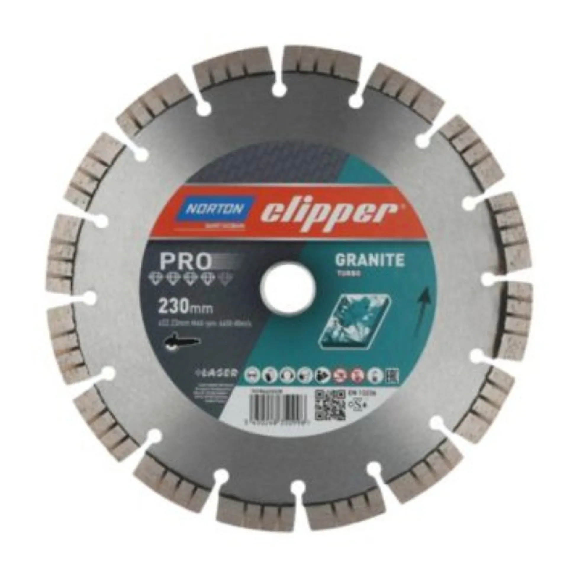 Norton Clipper Granit Diamantklinge, 230 x 22,23 mm