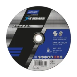 Norton skæreskive, 230 mm x 2,5 mm x 22,23 mm, A36V-T41, NOR-X-Treme life