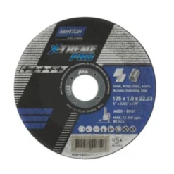 Norton skæreskive 125x1,0x22,23 mm A60X-T41 NOR-X-Treme Pro, til stål og rustfrit stål