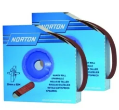 Norton slibelærredrulle R222, 30 mm, korn 100 aluminiumoxid til stål og træ - rulle a 50 meter