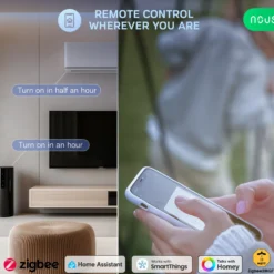 Nous A11Z Smart Zigbee Power Strip, stikdåse m. 3 udtag
