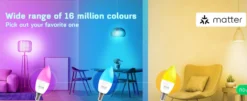 Nous P4 E14 Smart Pære, RGB, 470lm, 4,5W, Matter - 2 pak