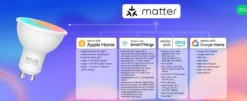 NOUS P8 GU10 Smart Pære, 420lm, 4,5W, Matter - 2 pak