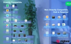Nous P3Z E27 Smart Pære, RGB, 810lm, Zigbee - 4 pak
