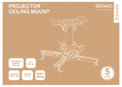 OFFICE Projector mount, flat/inclined, tilt swivel, 45 kg