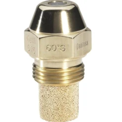 Oliedyse, 60° Spredningsvinkel, 2,50 USG, Rød, Messing