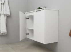 Online møbelsæt, 81 cm, mathvid, 2 låger - Sanibell