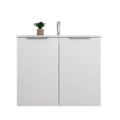 Online møbelsæt, 81 cm, mathvid, 2 låger - Sanibell
