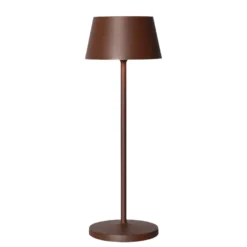 Opladelig LED bordlampe, brun, touch dæmpbar, IP54, 3000K, 3W - Dæmpbar
