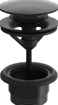 Oras komplet push-up bundventil, 1 1/4", Ø63 mm, mat sort