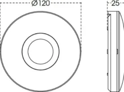 Orbis Circumat pir-sensor, 360°, indendørs, hvid