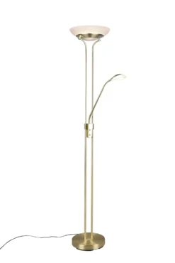 Orson LED gulvlampe, messing