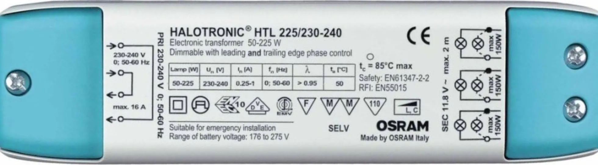 Osram Halotronic-Professional – Elektronisk transformer, 11,8Vac (HTL)