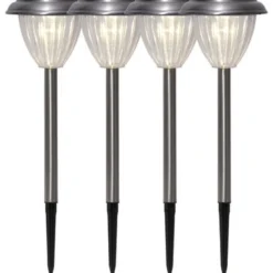 Palma solcellelamper, 4-pak - Star Trading
