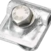 Parallel-/krydsklemme 249.ST for 8-10 mm galvaniseret stål m/rustrfri bolt