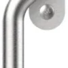 Paskvilgreb, forkrøppet, venstre, ø14 mm, 8x43 mm stift, 43 mm centerafstand - Rustfrit stål AISI 304