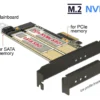 PCI Express x4 kort > 1 x intern M.2 Key B + 1