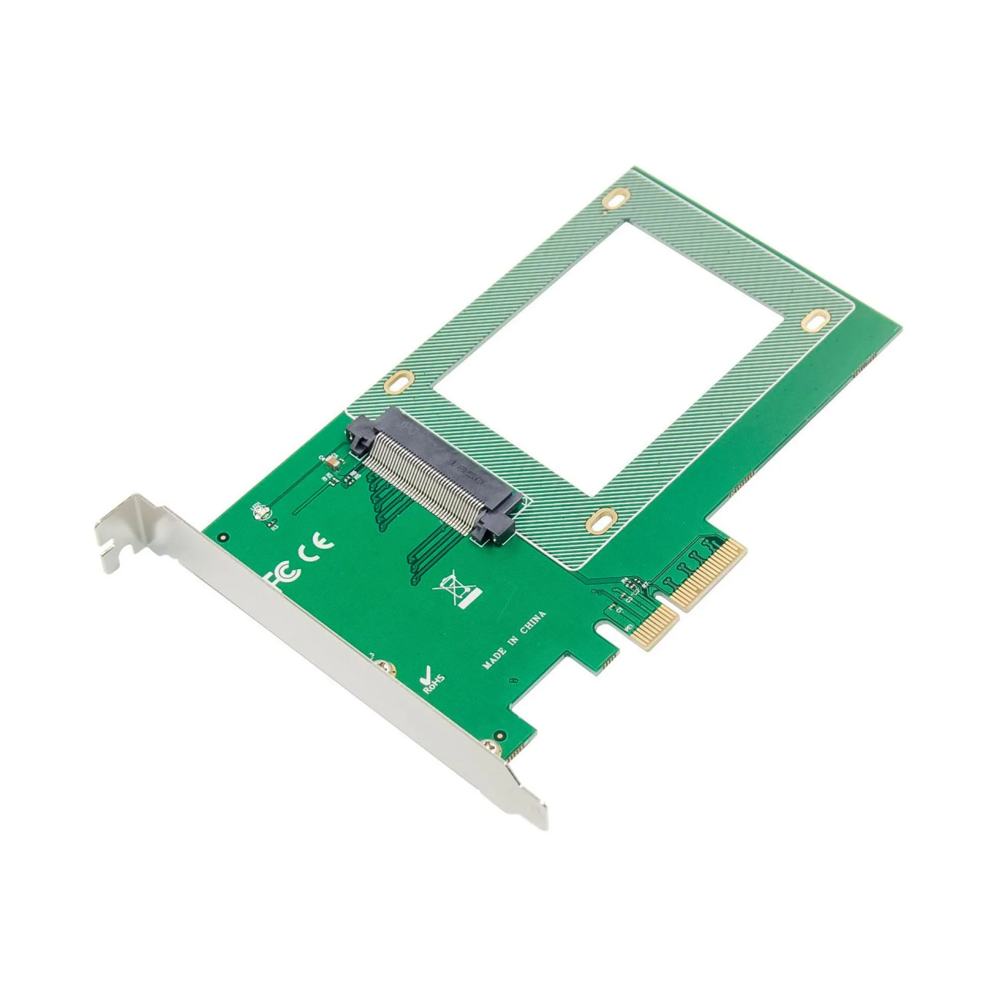 PCIe x4, U.2 SFF8639, 2,5" SSD NVMe adapter - MicroConnect