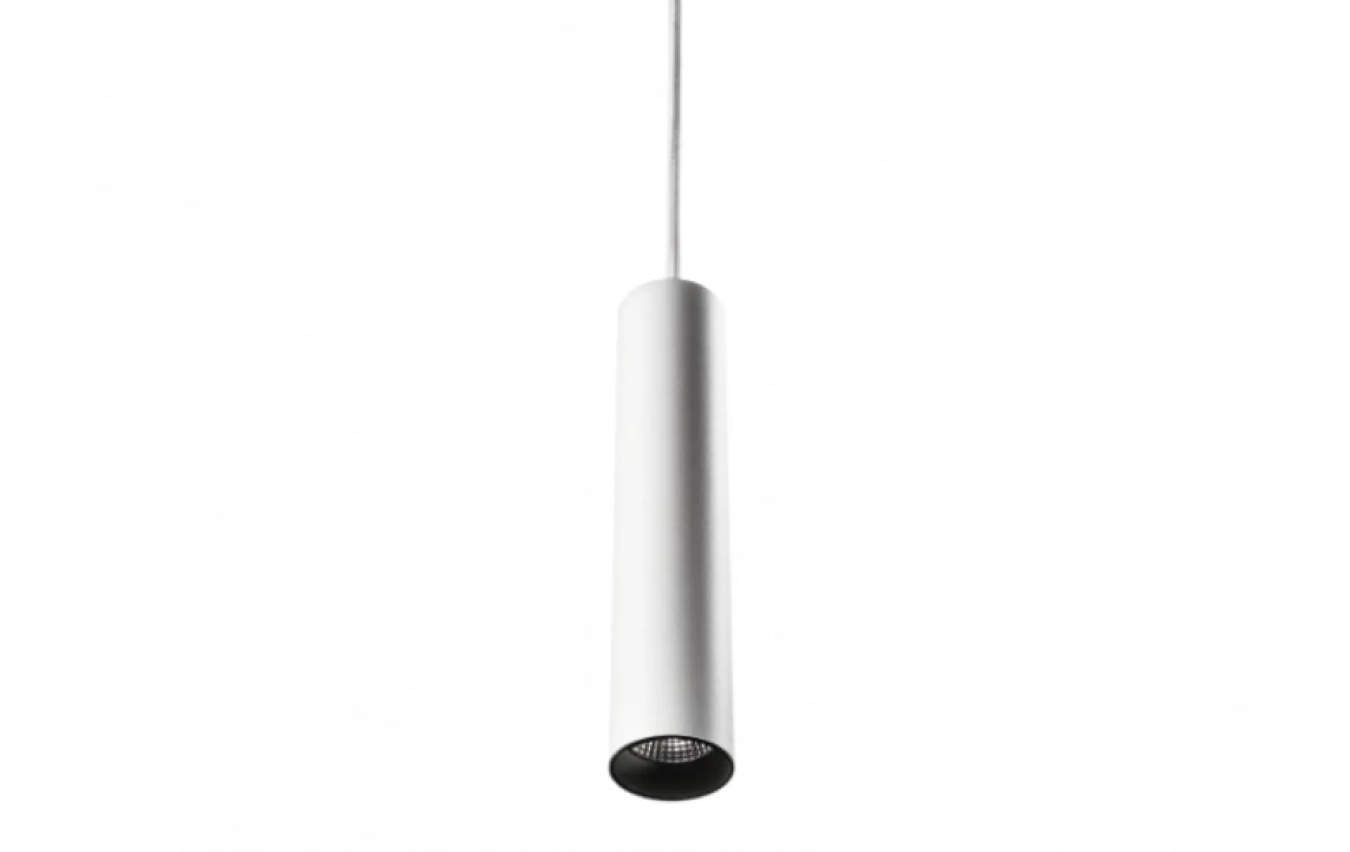 Pendel Zip Tube Micro, LED 7W, hvid/sort - SG Armaturen