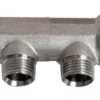 Pettinaroli fordelerrør, 3/4" x 1/2", 2-grens, messing med TEA belægning