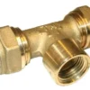 PEX T-stykke, muffe, 1/2" x 15 mm, PN 10