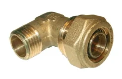 PEX vinkel, nippel, 90°, 3/4