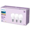 Philips Classic E27 LED-pære, mat, 806lm, 2700K, 7W - 3 pak