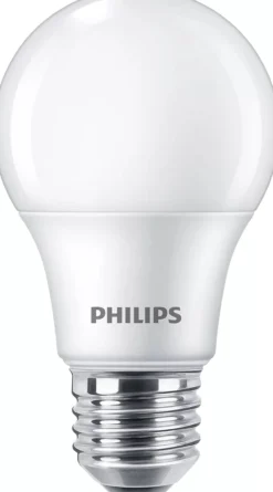Philips E27 LED-pære, mat, 470lm, 2700K, 4,9W - 6 pak