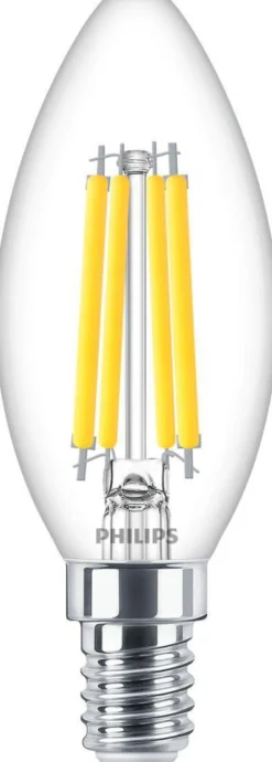 Philips LED Kerte, Dæmpbar, E14, 3,4W (Tilsvarende 40W), 470lm, 2700K