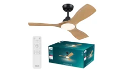 Philips Olas Loftventilator med LED-lys, Ø106 cm, dæmpbar med justerbar farvetemperatur, fjernbetjening