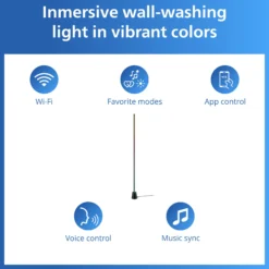 Philips Smart Lighting Floor Gulvlampe, RGBIC, Matter (WiFi) - 1,4 meter