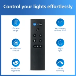 Philips Smart Lighting Remote, fjernbetjening til smart belysning, inkl. batterier, Matter (WiFi)