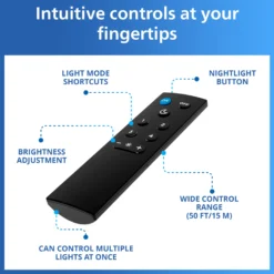 Philips Smart Lighting Remote, fjernbetjening til smart belysning, inkl. batterier, Matter (WiFi)
