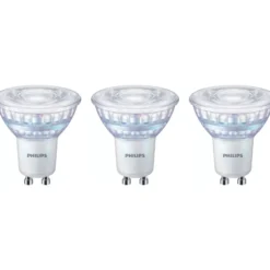 Philips WarmGlow GU10 LED-pære, 2200-2700K, 345lm, 36°, 3,8W - 3 pak