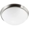 Plafond Calando 10W LED 3000K børstet stål IP44