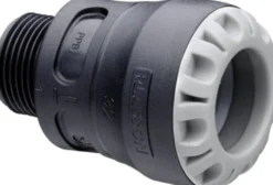 Plasson PUSH-IN lige overgang, 40 mm x 1 1/4" nippel