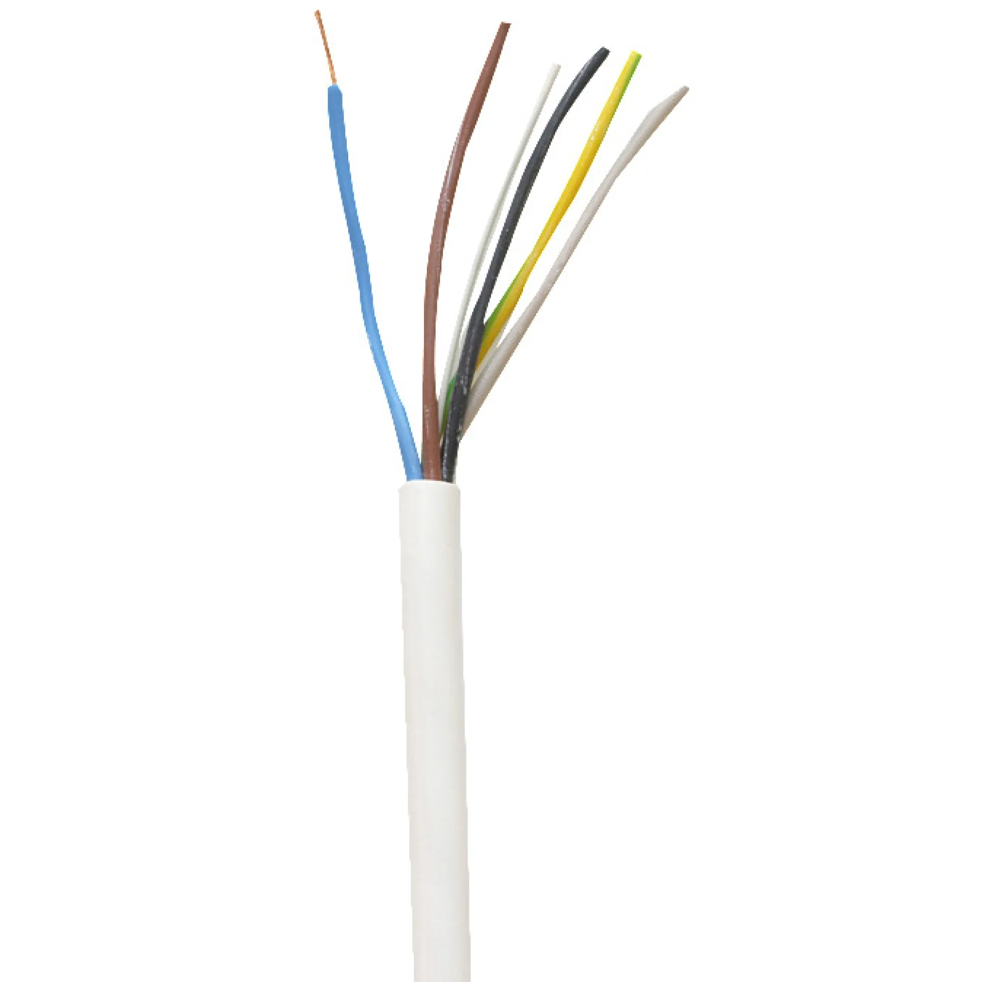 Plastkappeledning H05 VV-F, 5G1,50, R50