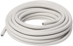 Plastledning rund 5 meter hvid